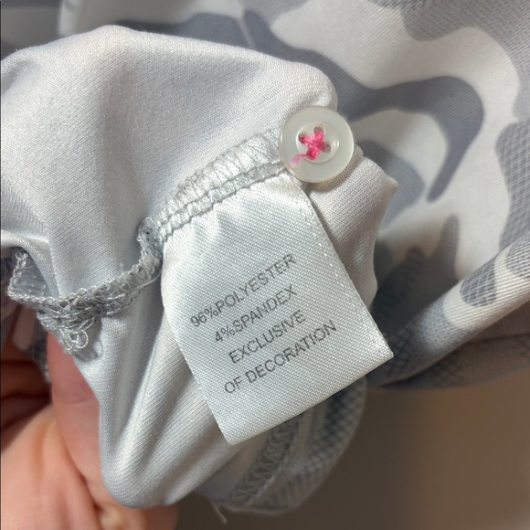 Taylor Byrd Gray Camouflage Men's Golf Shirt - Picture 5 of 9